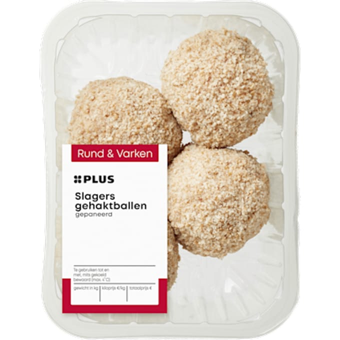 Slagersgehaktballen gepaneerd