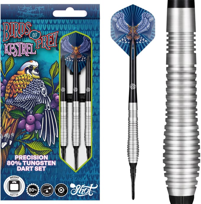 Shot Birds Of Prey Kestrel 80% - Soft Tip Darts