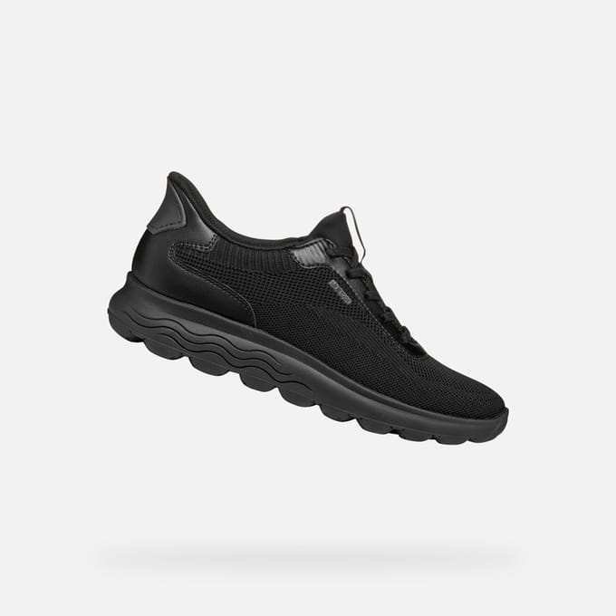 GEOX SPHERICA PLUS DAMES Sneakers - ZWART - Maat 41