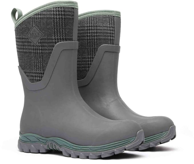 Muck Boot Arctic Sport II | Grey/Plaid - FW Mid Boots - Maat UK 3 -