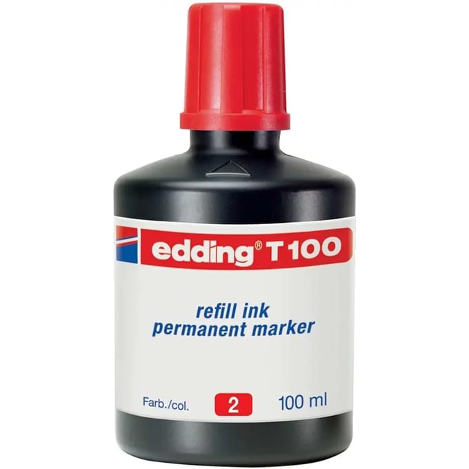 Edding T-100 inktcartridge 1 stuk(s) Origineel Rood