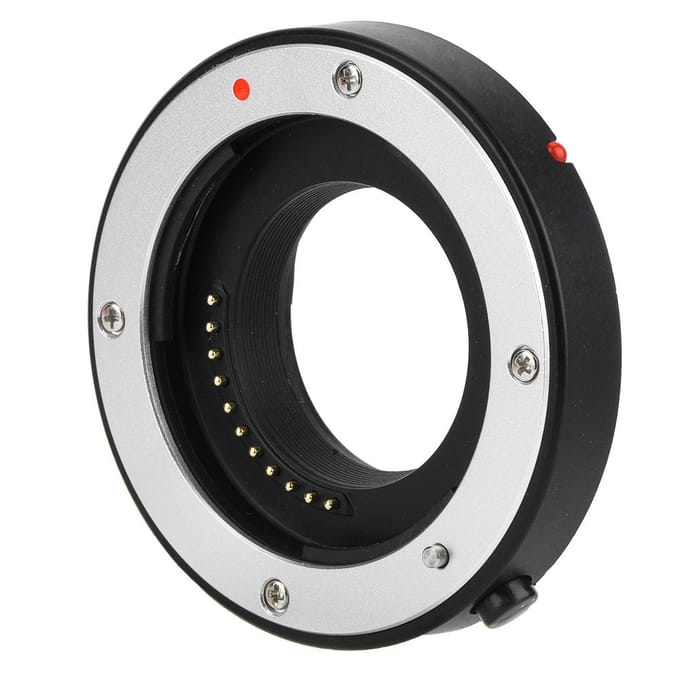 Aluminiumlegering Autofocus Lens Mount Adapter 10mm-16mm voor Panasonic Olympus M43 Camera black