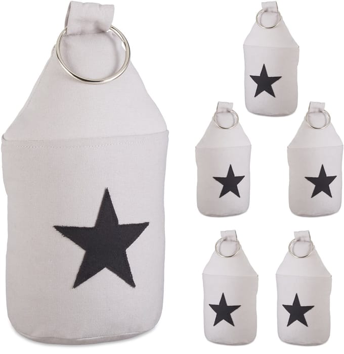 6x deurstopper ster - deurvastzetter - deurstop met handvat - deurbuffer