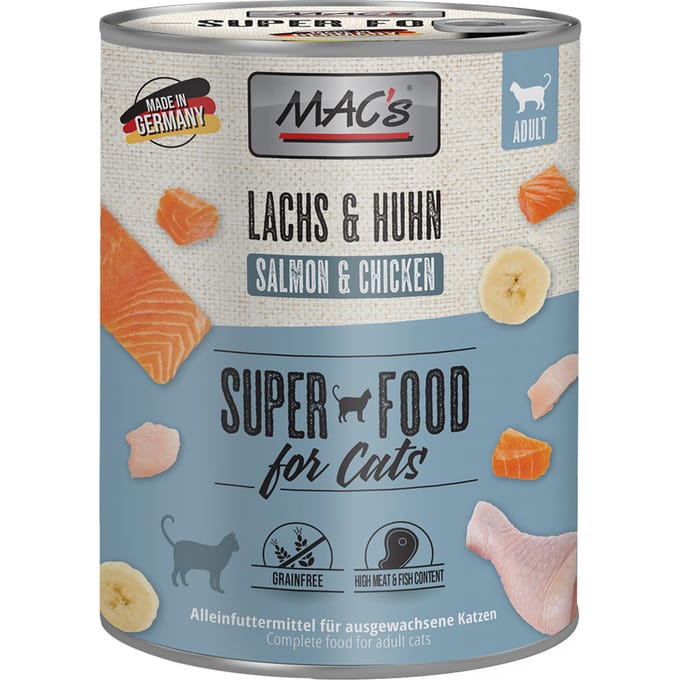 MAC's CAT - Blik 6x800g - Zalm & Kip