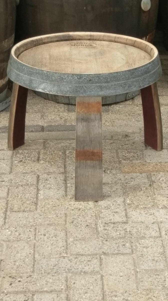 Wijnvat Tafeltje "Brandy" 225l., geborsteld
