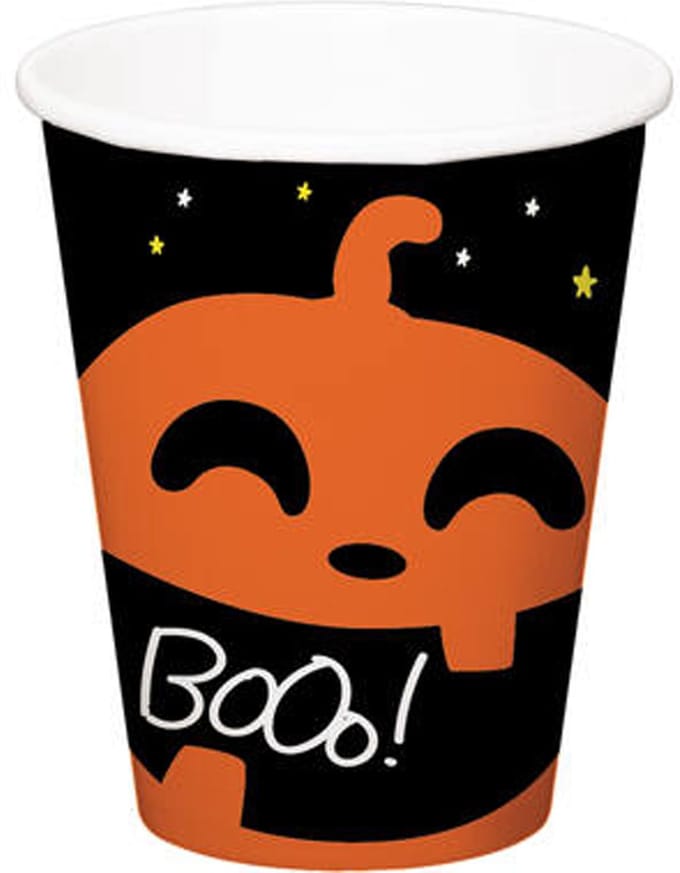 Bekers 'BoOo!' - Halloween BoOo! - 250 ml - 6 stuks