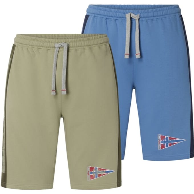 Jan Vanderstorm herren Joggingbroek, Set Van 2 - 52/54 - blauw - Plus Size