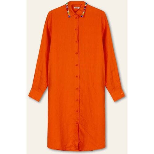 Oilily Dighton Linen Jurk- maat46 Koi