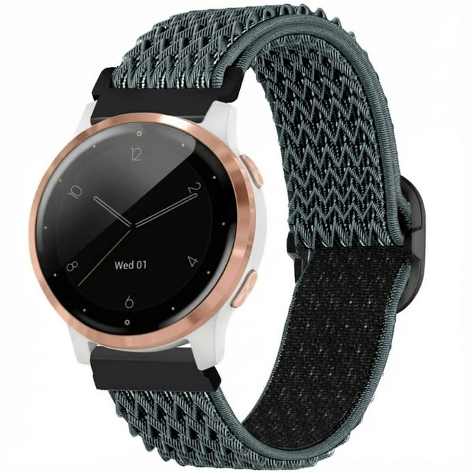 imoshion Elastisch nylon bandje - Universeel 18 mm aansluiting - Lichtgrijs