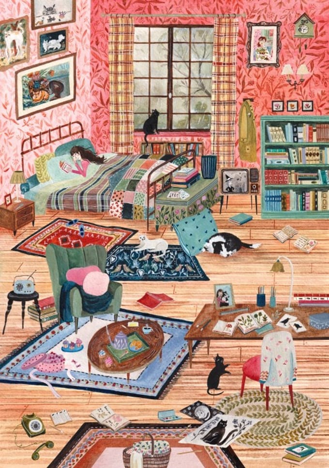 Pieces & Peace – Une journée cosy – Puzzel 2000 stukjes – 98x69 cm