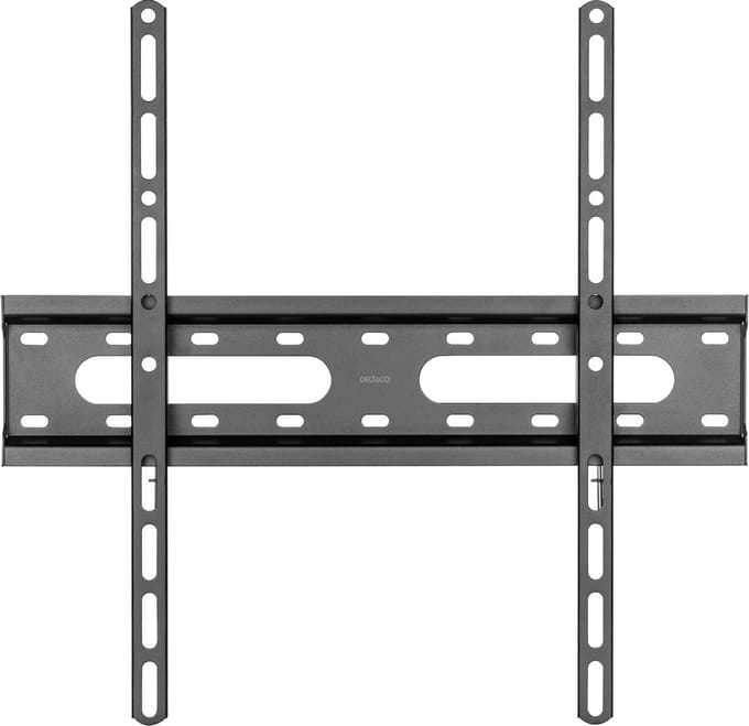 Deltaco mounting kit - for curved / flat panel - fixed 45kg - black - Max 45 kg - recommended for 70"