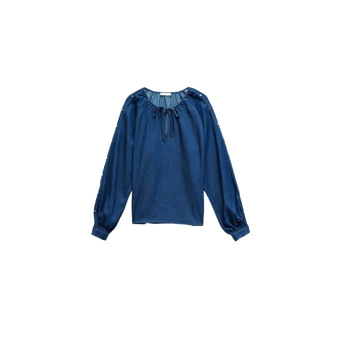 Lange mouw Denim blouse dames Salsa Jeans