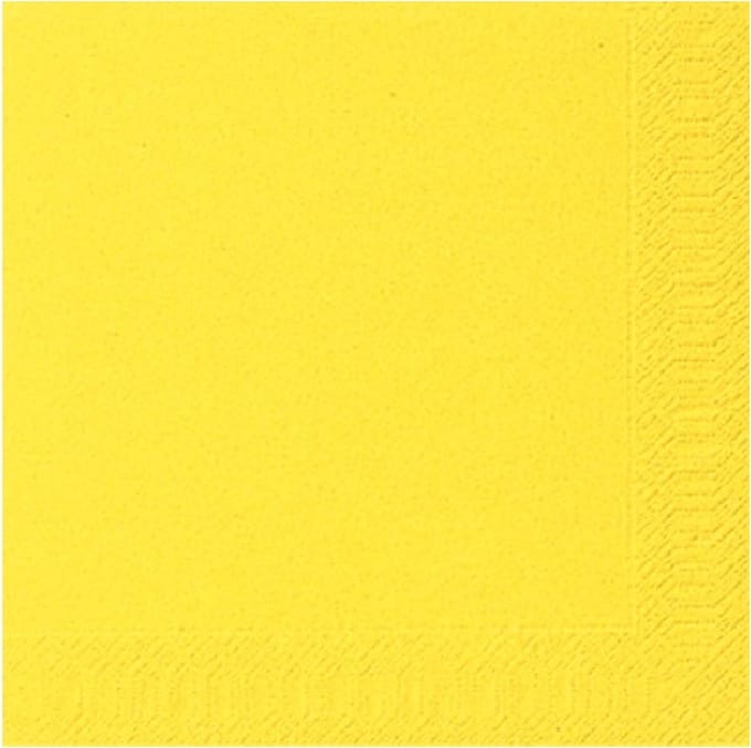 Duni servetten Brilliant Yellow 3-laags 33x33