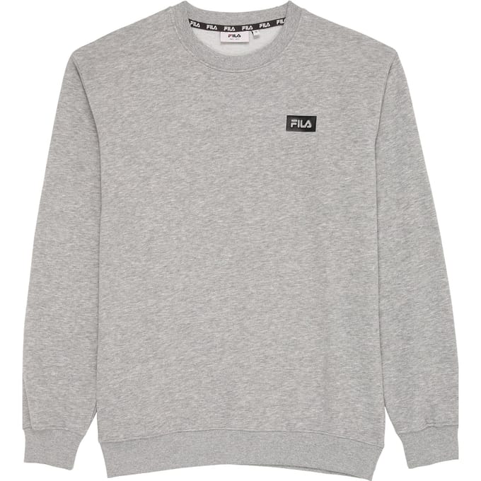 FILA Silon Crew Sweat Medium Grey Melange Größe: M | Pullover Outlet | Herren | Grau