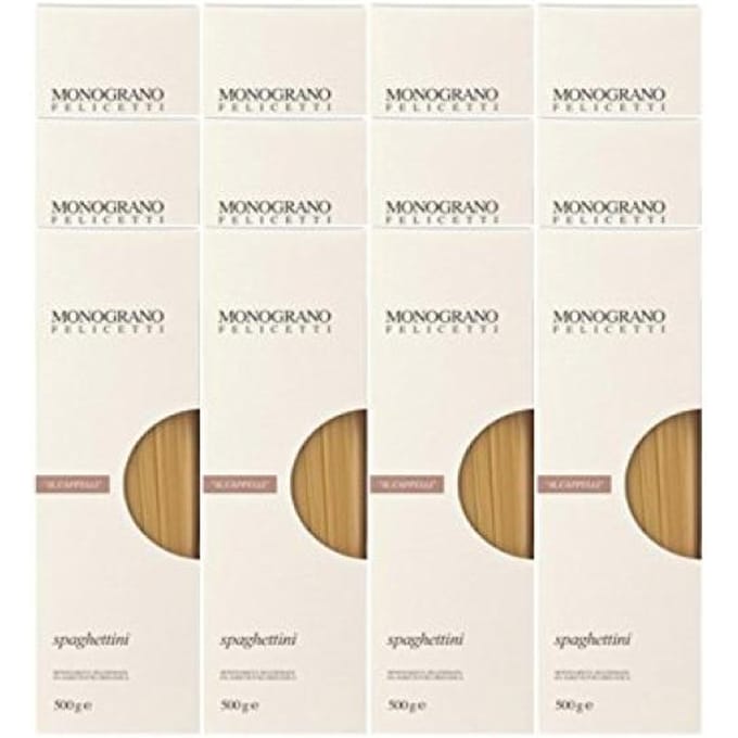 Felicetti Monograno Il Cappelli Spaghettini Boîte 500g x set de 12 pièces 1.3mm white