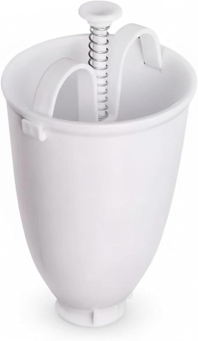 Donutmaker - Donutpers Beslagverdeler - Zelf Bakken - Consistente Vorm Grootte - 100 Gram - Wit