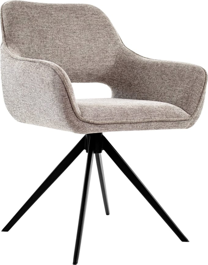 KICK® - MIYO Draaibare Eetkamerstoel - 360° Auto-Return - Taupe
