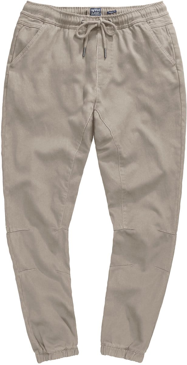 STHUGE - Heren - Broek elastische tailleband Modern Fit 3 zakken - Olifant grijs - Maat XL