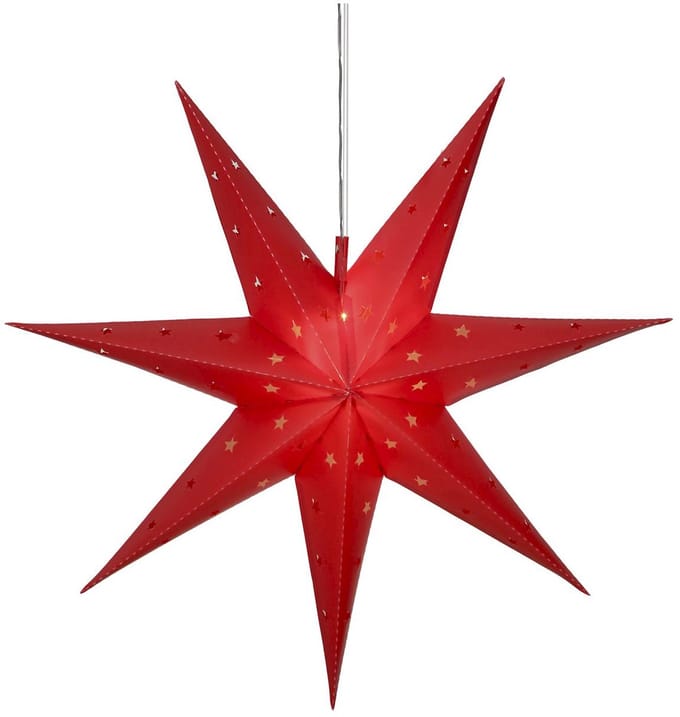 Star Trading Grote Buitenster 'Alice', met batterij + timer, rood, Ø 60cm
