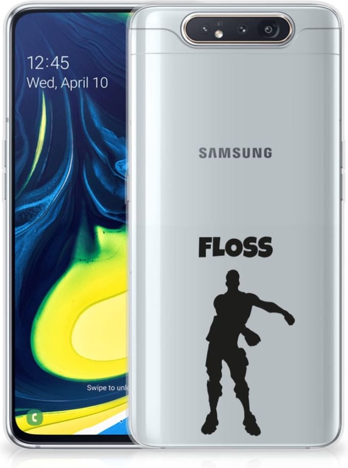 Samsung Galaxy A80 Telefoonhoesje met Naam Floss