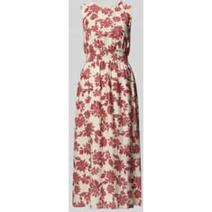 midi-jurk van viscosemix in all-over look model 'Vildana'
