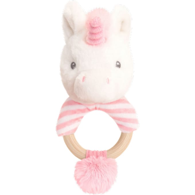 Keel Toys Keeleco Twinkle Eenhoorn Ringrammelaar - 14 cm