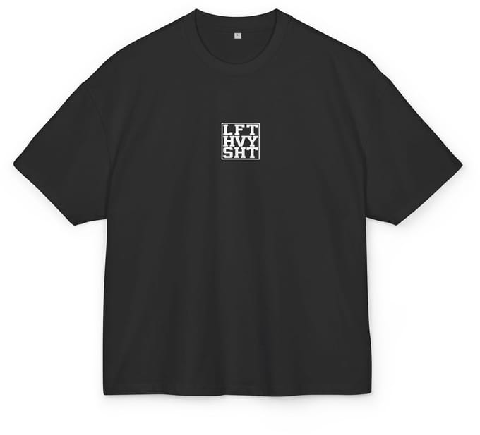 T-shirt met Gym Prints - Oversized - 100% katoen - S