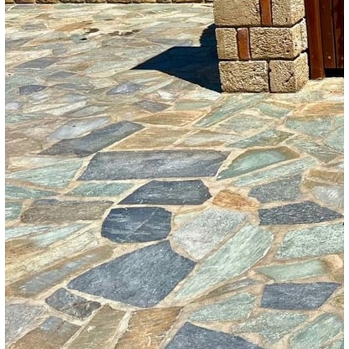 +Garden Flagstones Green 2,5/4 cm dik | P/M²