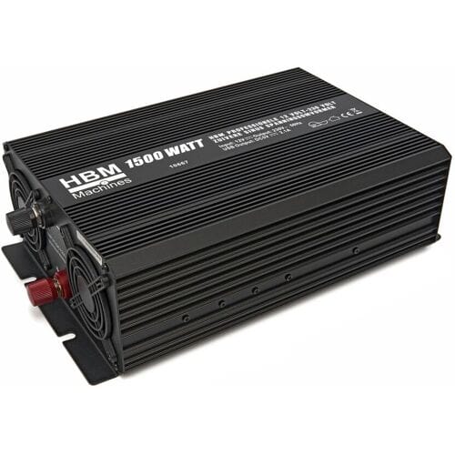 Professionele 12 Volt – 230 Volt Zuivere Sinus Spanningsomvormer 1500 Watt