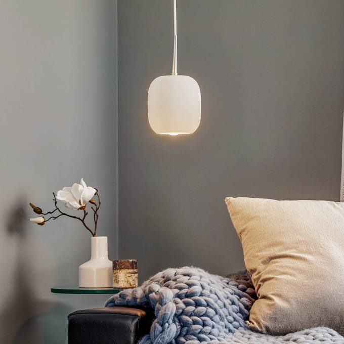Casablanca Murea hanglamp kabel 1-lamp opaal