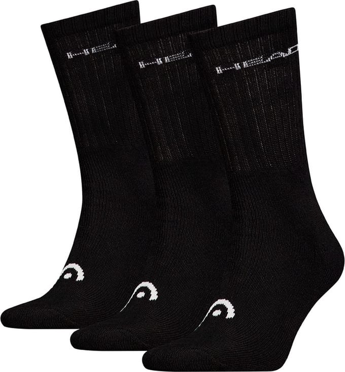 HEAD unisex 3P sokken training zwart