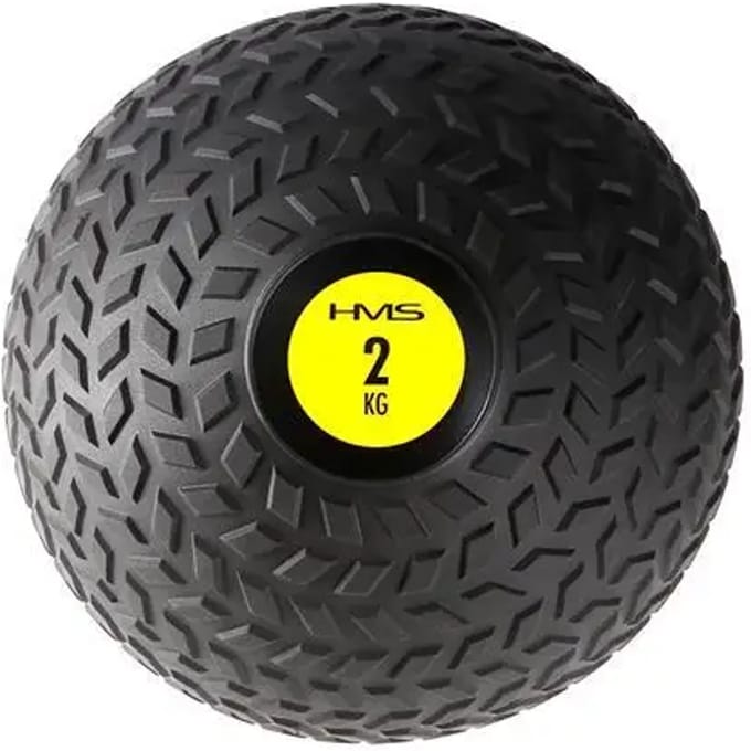 HMS PST02 - Slam Ball - 2kg - Zwart/Geel - PVC