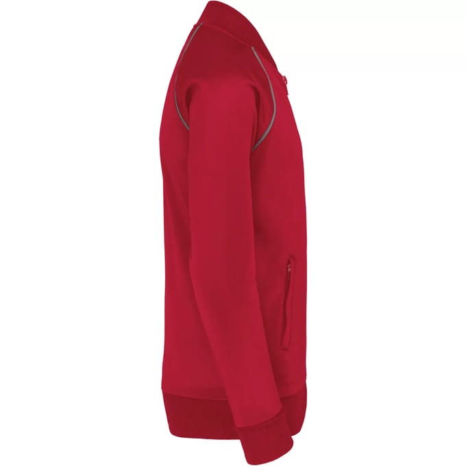 PROACT® Kindertrainingsjas met rits en biesje PA385 - Sporty Red - 10/12 years (10/12 ans)