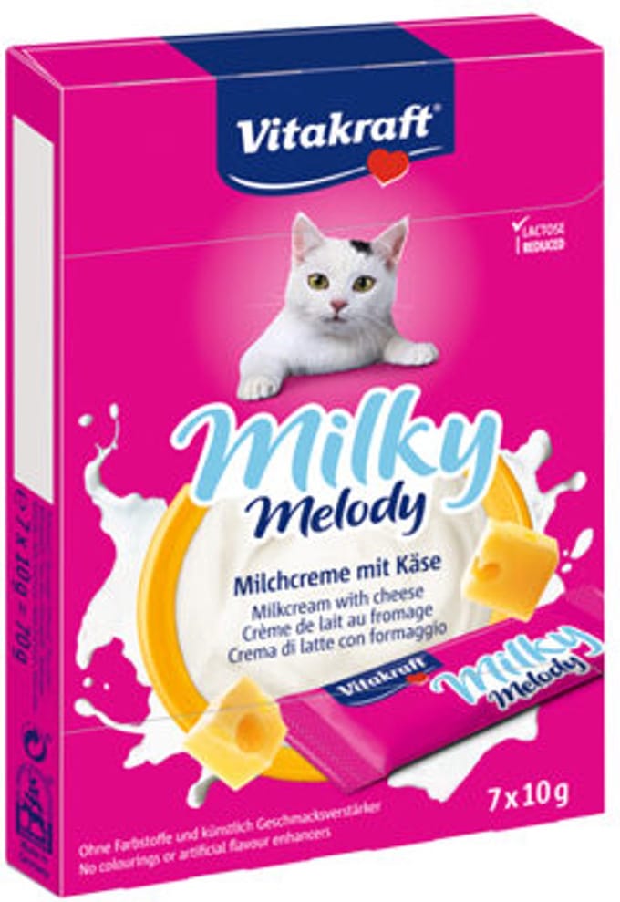 Vitakraft Milky Melody Pure - Kaas - 3 stuks