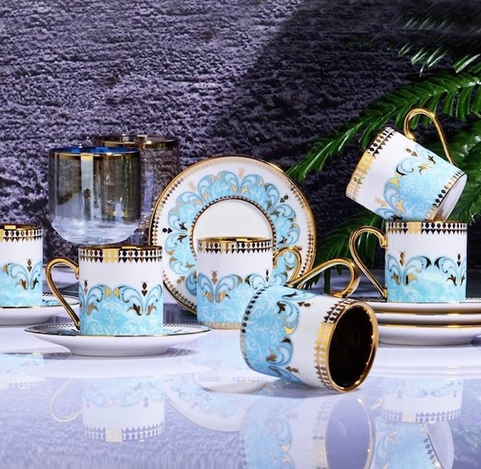 Espresso / Turkse koffie kopjes 6 persoons, 12-delige