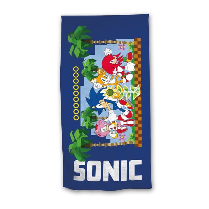 Sonic strandlaken team 70 x 140 cm Polyester