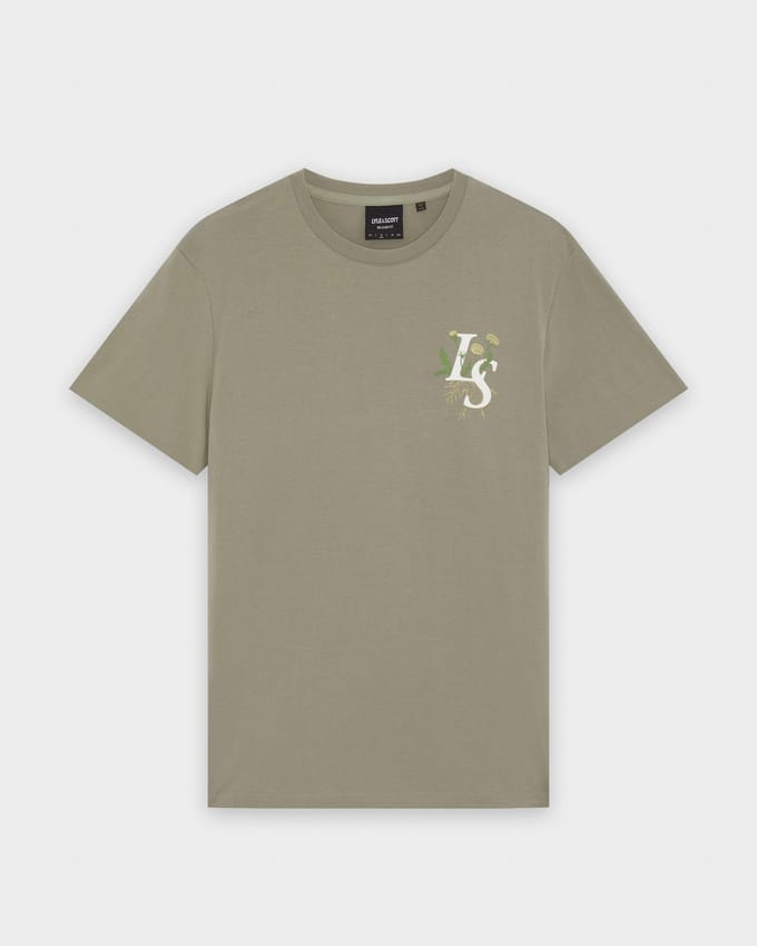 T-shirt Lyle & Scott Dandelion Script Graphic