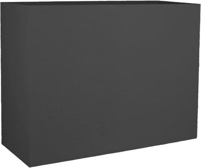 EDA Bloempot / plantenbak Graphit - kunststof - antraciet - 79 x 30 x 60 cm - dubbelwandig - roomdevider