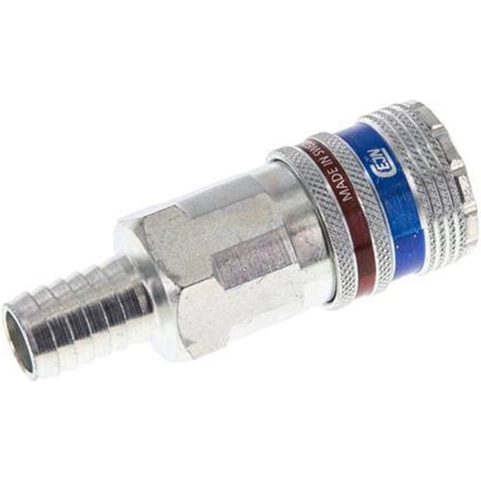 Staal/Messing DN 10.4 Safety Luchtkoppeling Snelkoppeling 13 mm Slangpilaar