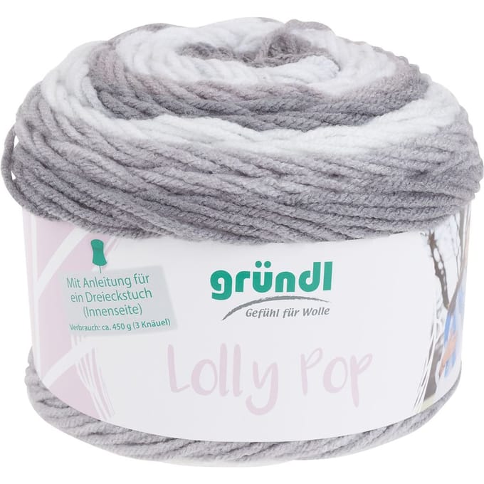 Gründl wol "Lolly Pop" - Silver Swirl, Kleur 09