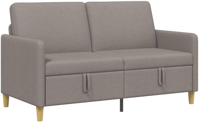 vidaXL - Sofa - met - Opbergruimte - Taupe - 152 - x - 78 - x - 87 - cm - Polyester