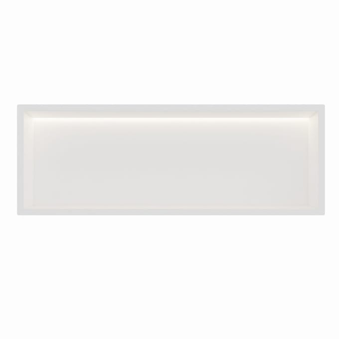 Mat wit RVS Inbouwnis 30x90x10cm met RGB verlichting