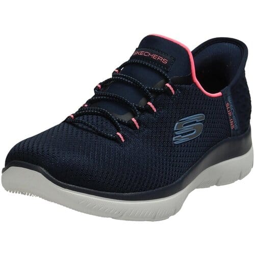Skechers Slip-ins Summits Wide Fit blauw Textiel - Maat 38