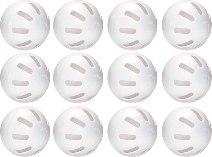Trainingshonkballen voor Curveball Werpen in Netzak Witte Set