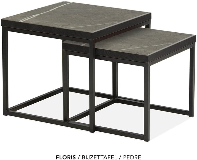 Maxfurn - Set vierkante salontafel | kleur: Pedra