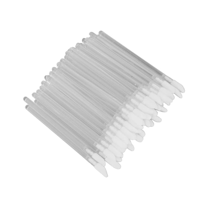 100 stuks Wegwerp Lipborstels Professionele Draagbare Make-up Lipgloss Applicators Cosmetisch Hulpmiddel white