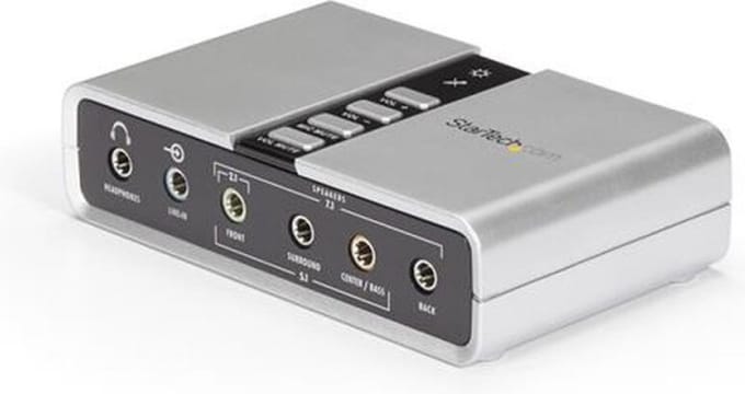 StarTech.com 7.1 USB Audio AV / multimedia paneel Sound