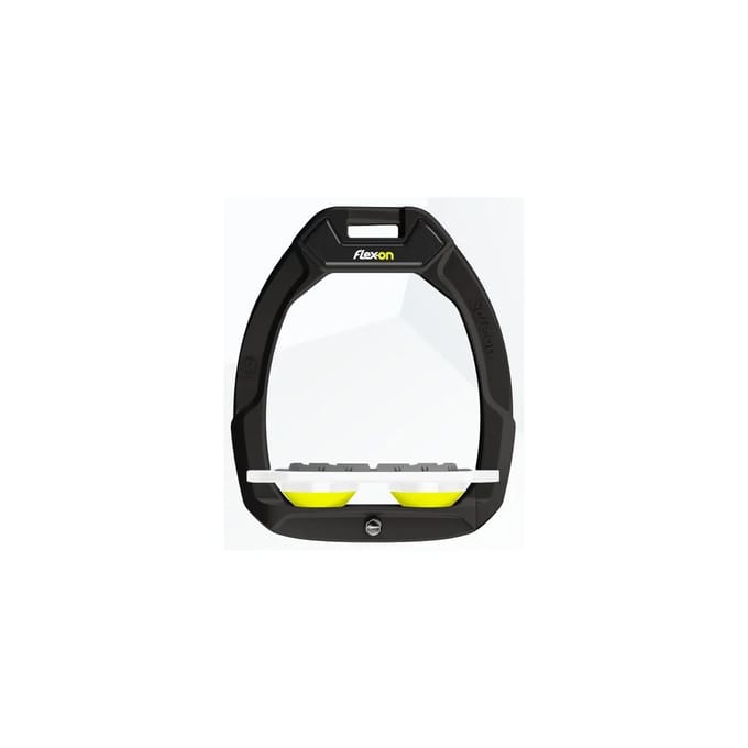 Zwart/Wit/Geel Plat Grip Veiligheidsstijgbeugels Flex-On Safe-On