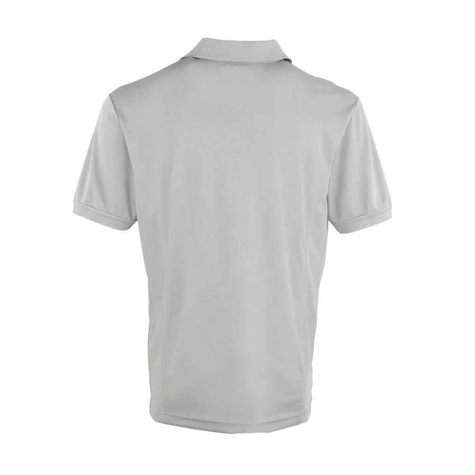 Premier Heren Coolchecker Pique Poloshirt (Zilver)