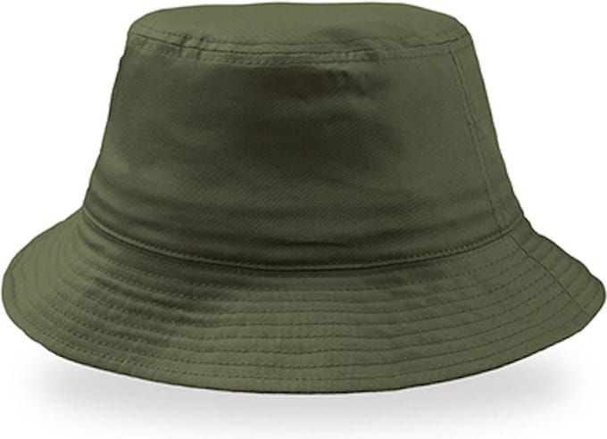 Atlantis 'Bucket Cotton Hat' Olijfgroen